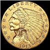 Image 1 : 1913 $2.50 Gold Quarter Eagle CLOSELY UNCIRCULATED