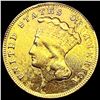 Image 1 : 1878 $3 Gold Piece NICELY CIRCULATED