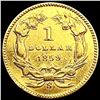 Image 2 : 1859-S Rare Gold Dollar ABOUT UNCIRCULATED