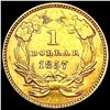 Image 2 : 1857 Rare Gold Dollar UNCIRCULATED