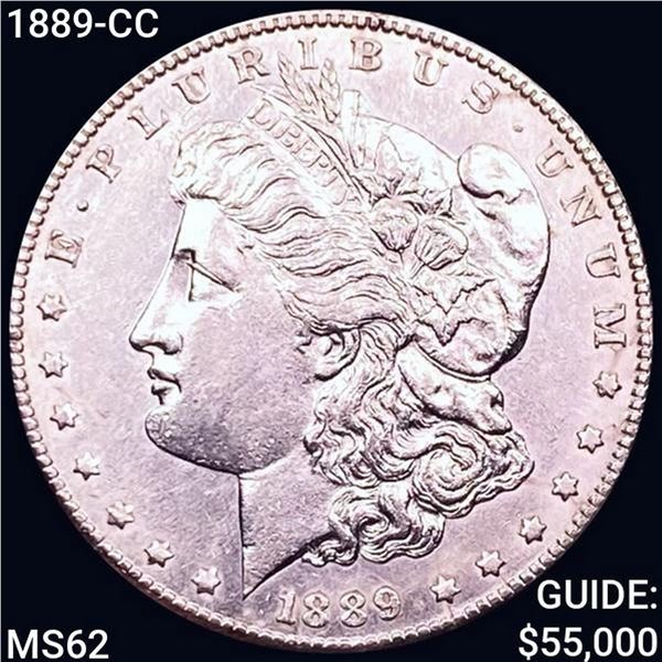 1889-CC Morgan Silver Dollar CLOSELY UNCIRCULATED
