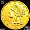 Image 1 : 1882-CC $5 Gold Half Eagle UNCIRCULATED