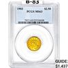 Image 1 : 1903 $2.50 Gold Quarter Eagle PCGS MS63