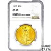 Image 1 : 1927 $20 Gold Double Eagle NGC MS65