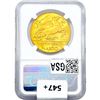 Image 2 : 1927R Albania .9334oz Gold 100 Franga NGC MS61