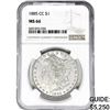 Image 1 : 1885-CC Morgan Silver Dollar NGC MS66