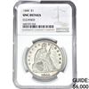 Image 1 : 1844 1844 Seated Liberty Dollar NGC UNC Details