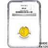 Image 1 : 1914 $2.50 Gold Quarter Eagle NGC MS62