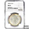 Image 1 : 1892-CC Morgan Silver Dollar NGC MS61