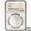 Image 1 : 1880-CC Morgan Silver Dollar NGC MS63