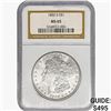 Image 1 : 1882-S Morgan Silver Dollar NGC MS65