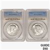 Image 1 : [2] 1964 Kennedy Half Dollar PCGS MS64
