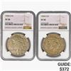 Image 1 : [2] 1934-S Peace Silver Dollars NGC VF30