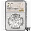 Image 1 : 1882-S Morgan Silver Dollar NGC MS63