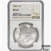 Image 1 : 1882-S Morgan Silver Dollar NGC MS64