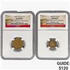 Image 1 : [2] 1857-1858 1 1C, 1 H10C NGC Genuine