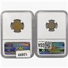 Image 2 : [2] 1857-1858 1 1C, 1 H10C NGC Genuine