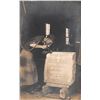 Image 1 : Real Photo Man Working on Making Gravestone Postcard