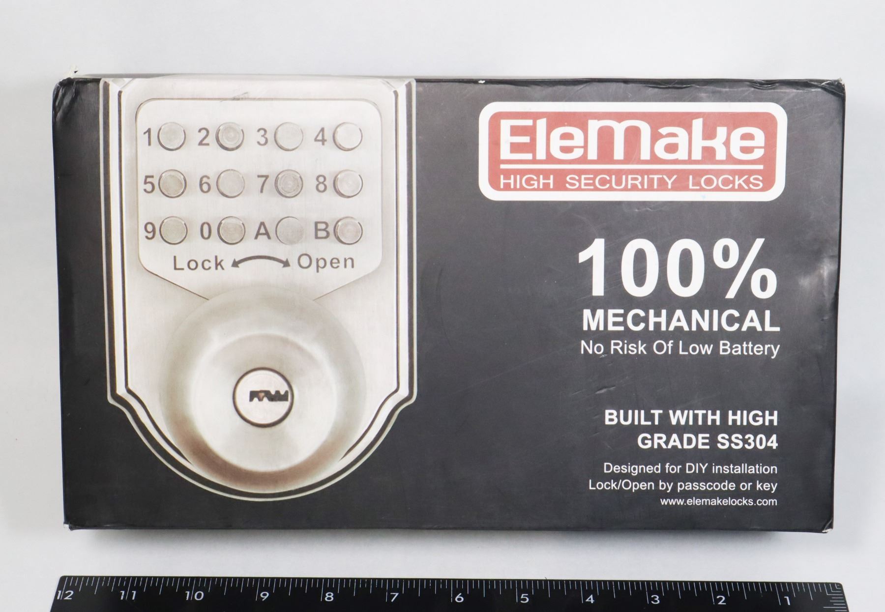 OPEN BOX: ELEMAKE MECHANICAL CODE/ KEY LOCK