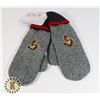 Image 1 : NEW WOMENS OTTAWA SENATORS MITTENS