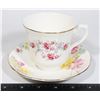 QUEEN ANNE TEACUP WITH ROYAL MAYFAIR SAUCER