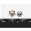 Image 1 : NEW RHINESTONE GREEN EYED LEOPARD STUD