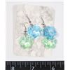 2 NEW PAW THEME SPARKLE EARRINGS