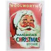 Image 1 : NEW VINTAGE STYLE WOOLWORTH'S THEME SANTA METAL