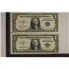 Image 1 : 1935-E & 1957 US $1 STAR NOTE, SILVER CERTS BLUE