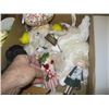 Image 2 : 2 BOXES OF MISC: CUPS & SAUCERS, OIL LANTERN, DOLLS, ETC.