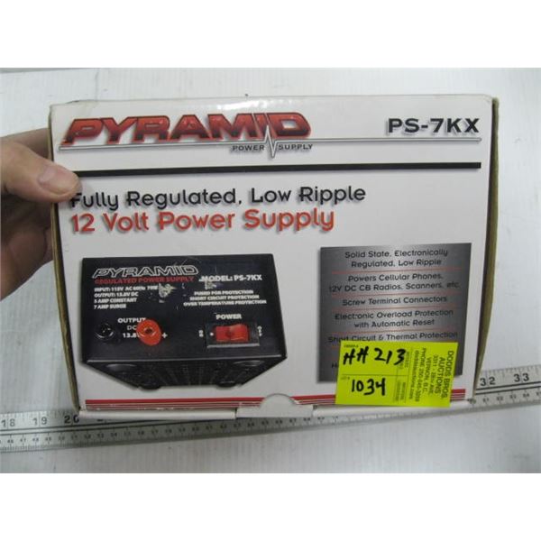 PYRAMID 12V POWER SUPPLY