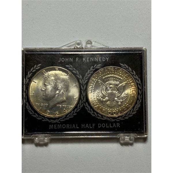 2 1964 US JOHN F KENNEDY MEMORIAL HALF DOLLAR COINS Dodds Auction 2-1964-us-john-f-kennedy-memorial-half-dollar-coins-dodds-auction