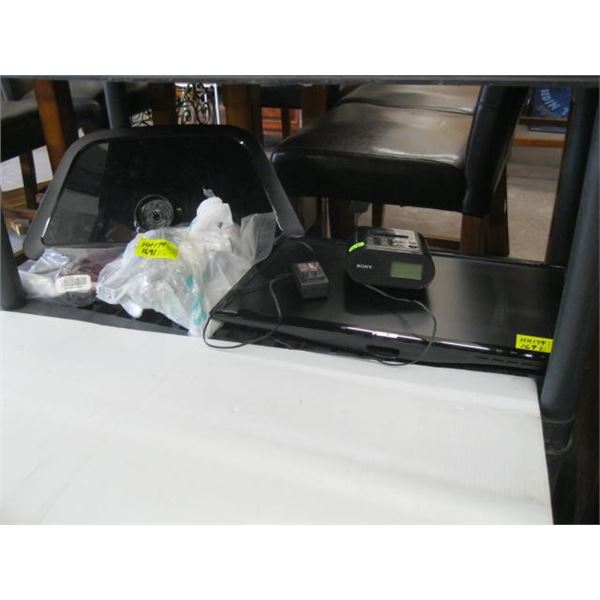 ASUS SM TV W STAND BAG OF ASST HARDWARE A SONY ALARM CLOCK asus-sm-tv-w-stand-bag-of-asst-hardware-a-sony-alarm-clock