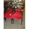 Image 1 : SET OF 4 BALLOON BACK DINING CHAIRS