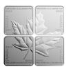 Image 1 : 2017 Maple Leaf Quartet - Pure Silver 4-Piece Set, Stock Photo Used For Listing, Coin May Show Some 