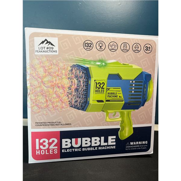 Lot of 1 Electric Bazooka Bubble Gun - 132 Holes - Blows SO MANY BUBBLES!!