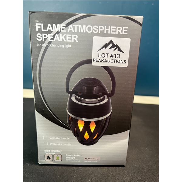 Lot of 1 Flame Atmosphere Wireless Bluetooth Speaker w/ Real Flame Effect