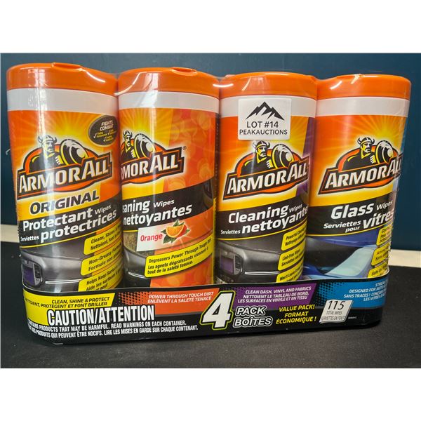 Lot of 1 Multi-Pack of ArmorAll Automative Cleaning Wipes Set