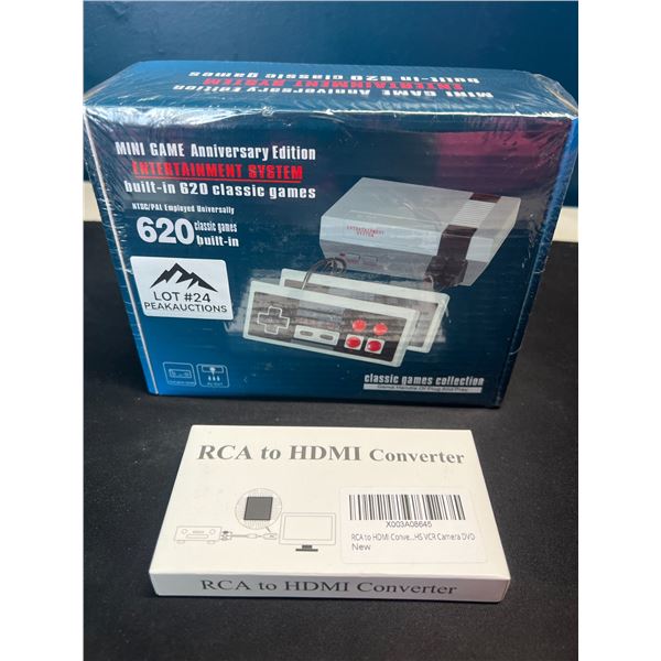 Lot of 1 Mini Game Anniversary Edition Entertainment System - 620 Classic/Retro Games Built-In