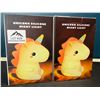 Image 1 : Lot of 2 Unicorn Silicone Night Lights/Lamps