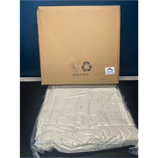 Lot of 1 Sherpa Fleece Blanket - Cream Colour