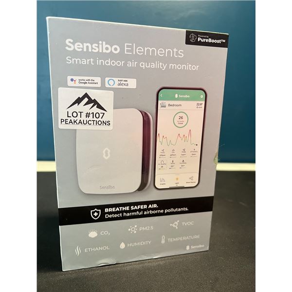 Lot of 1 Sensibo Elements - Smart IndoorMulti-Sensor Air Quality Monitor