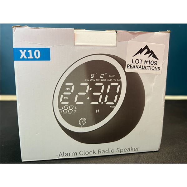 Lot of 1 Alarm Clock Radio Bluetooth Speaker