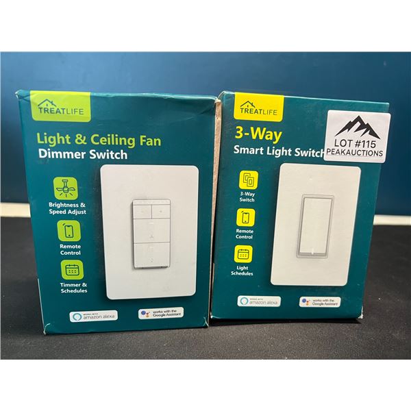 Lot of 2 Smart Dimmer Light Switches