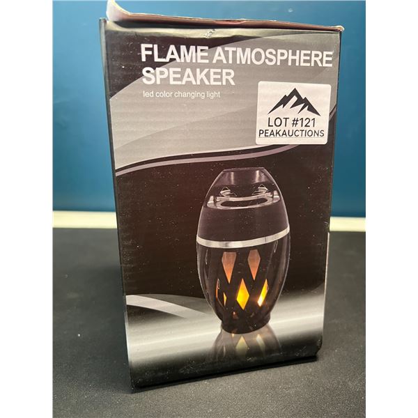 Lot of 1 Flame Atmosphere Wireless Bluetooth Speaker w/ Real Flame Effect