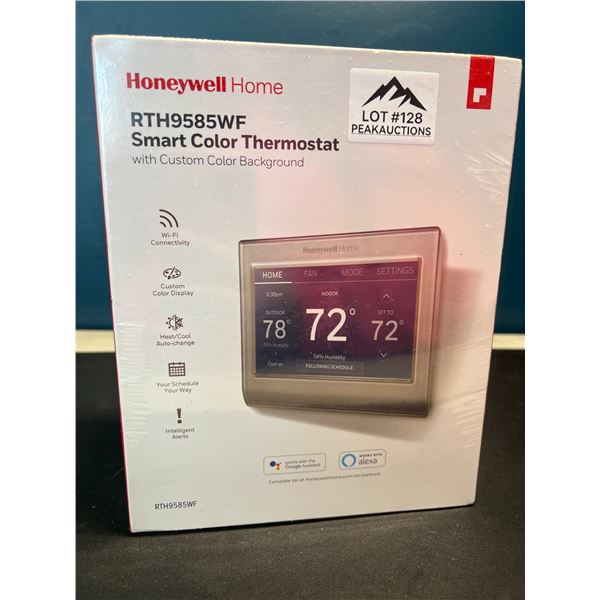Lot of 1 Honeywell RTH9585WF Smart Color Thermostat w/ Custom Color Background