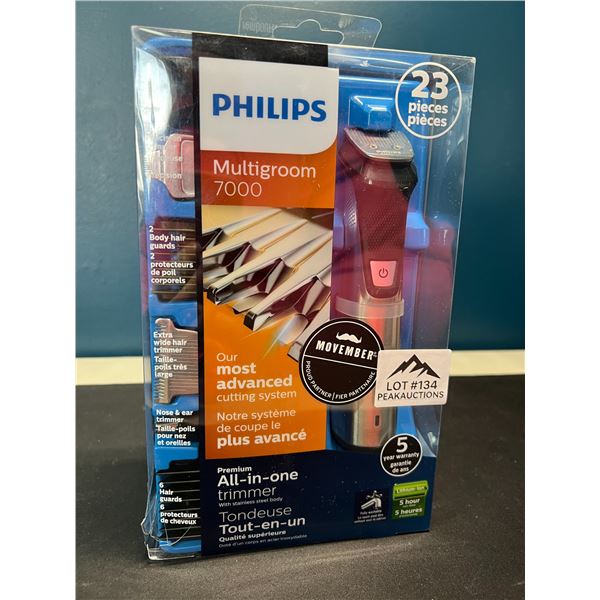 Lot of 1 Philips Multigroom 7000 Premium All-In-One Trimmer