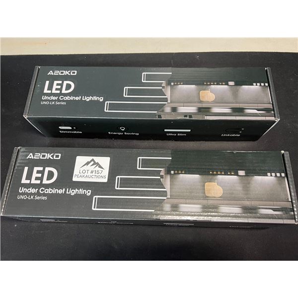 Lot of 2 Multi-Pack Boxes of LED Under Cabinet Lights - 3 per box