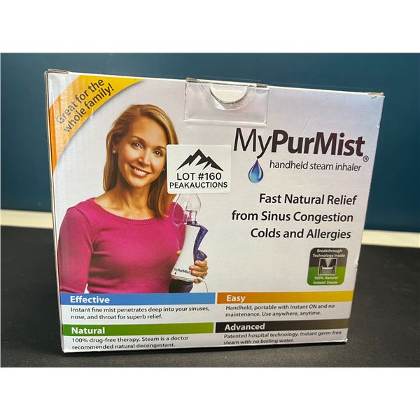 Lot of 1 MyPurMist Handheld Steam Inhaler - Fast Relief from Sinus Congestion/Colds & Allergies