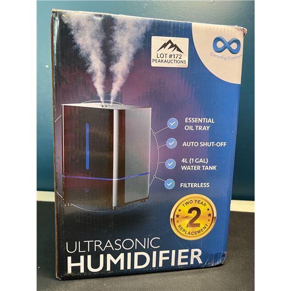 Lot of 1 Everlasting Comfort Ultrasonic Humidifier - Large 4L Tank & Filtereless Design